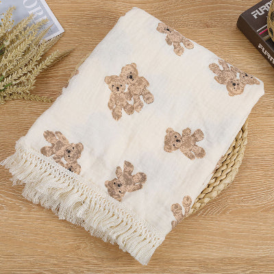 vue couverture emmaillotage bébé