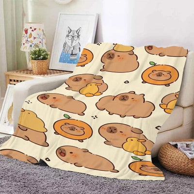 vue couverture enfant capibara modèle 2