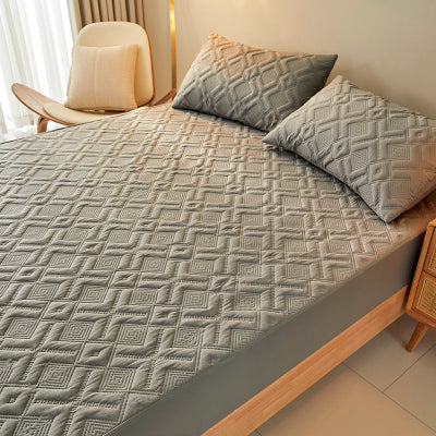 vue protège matelas 180x200 gris