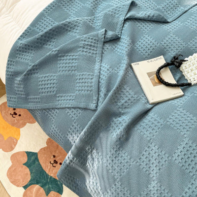 couverture bleue chambre enfant