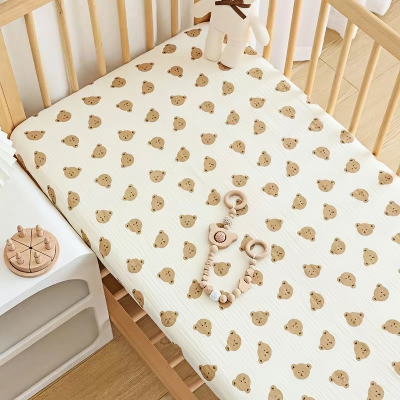 drap housse bebe motif ours