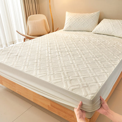main plaçant protège matelas 180x200 blanc