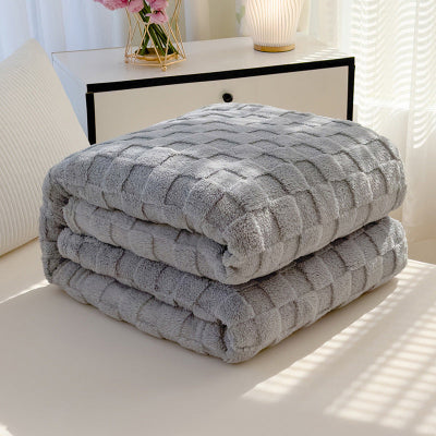 plaid enfant gris clair plier