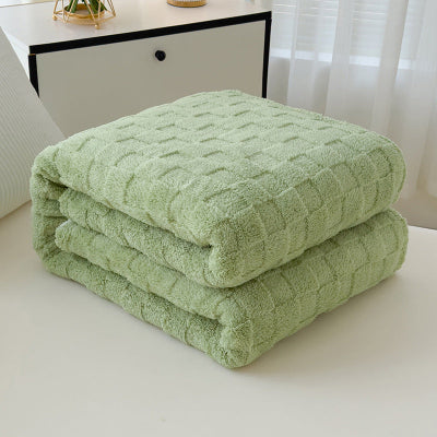 plaid enfant vert plier