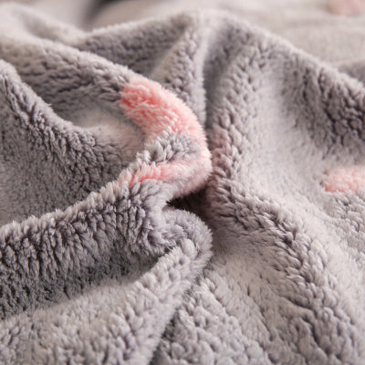 tissu flanelle protege oreiller trèfle rose