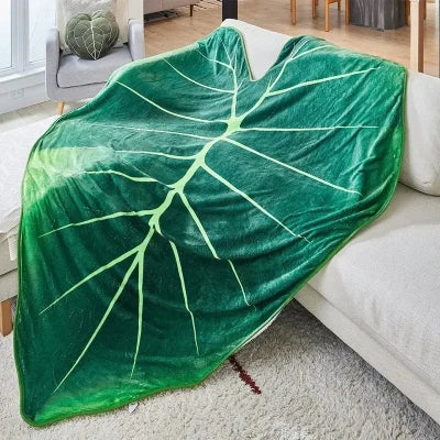vue couvre lit feuille tropicale modèle 1