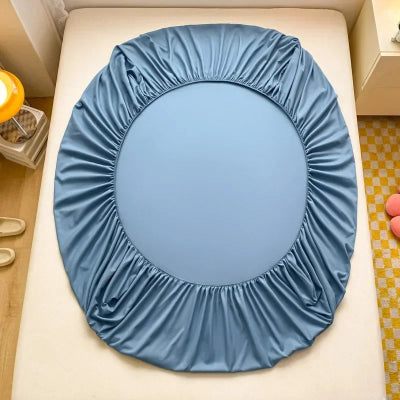 vue élastique draps housse bleu