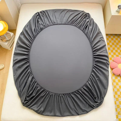 vue élastique draps housse gris foncé