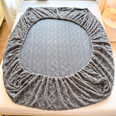vue élastique housse de matelas grise