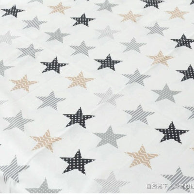 vue motif etoile drap housse bebe