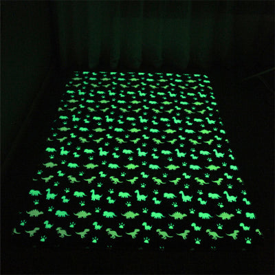 vue motifs scintillants tapis enfant dinosaure magique