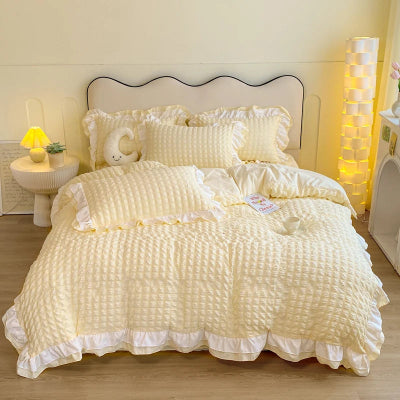 vue parure de lit 240x260 jaune