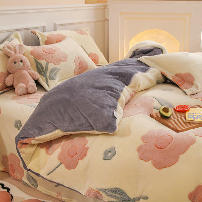zoom deux côtés housse de couette 1 personne