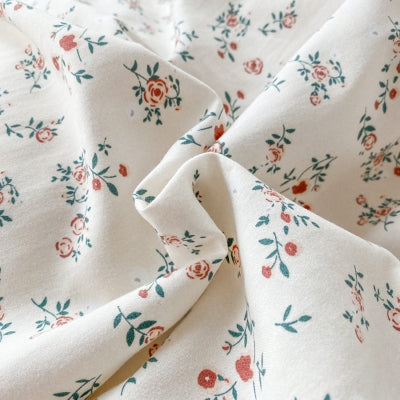 zoom motif parure de lit jardin secret