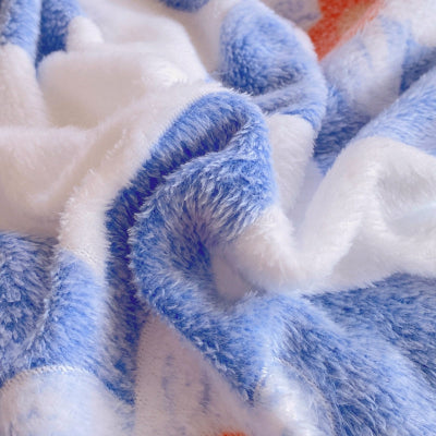 zoom texture housse de couette flanelle fleur fraise