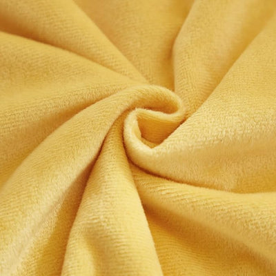 zoom tissu housse de coussin 30x50 jaune